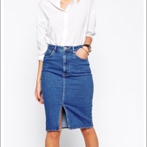 J Crew Denim Skirt